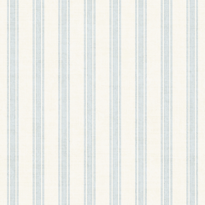 French Provincial Ticking Stripe Cream Blue