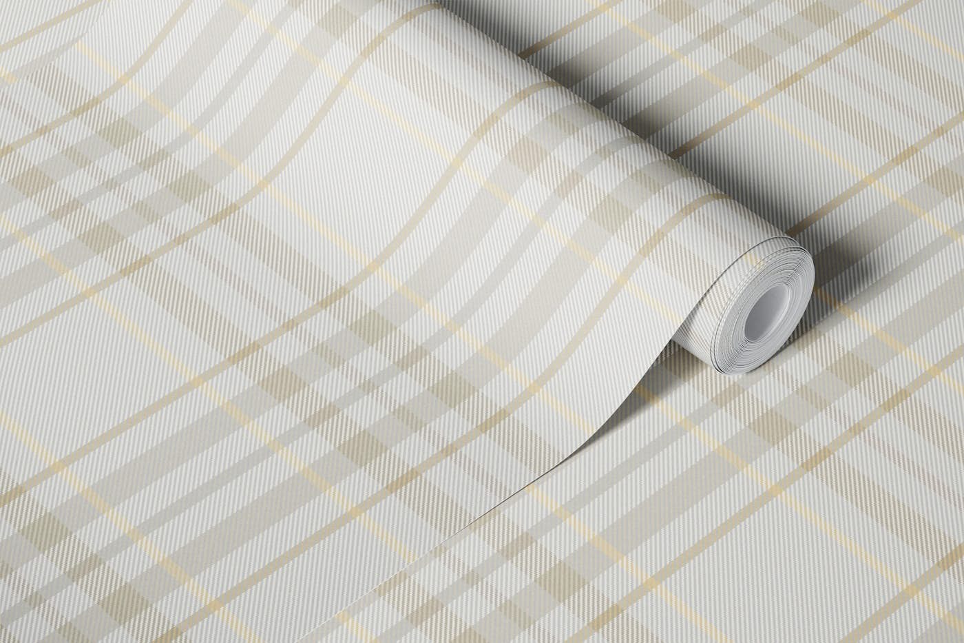 Classic Plaid Neutral wallpaper roll