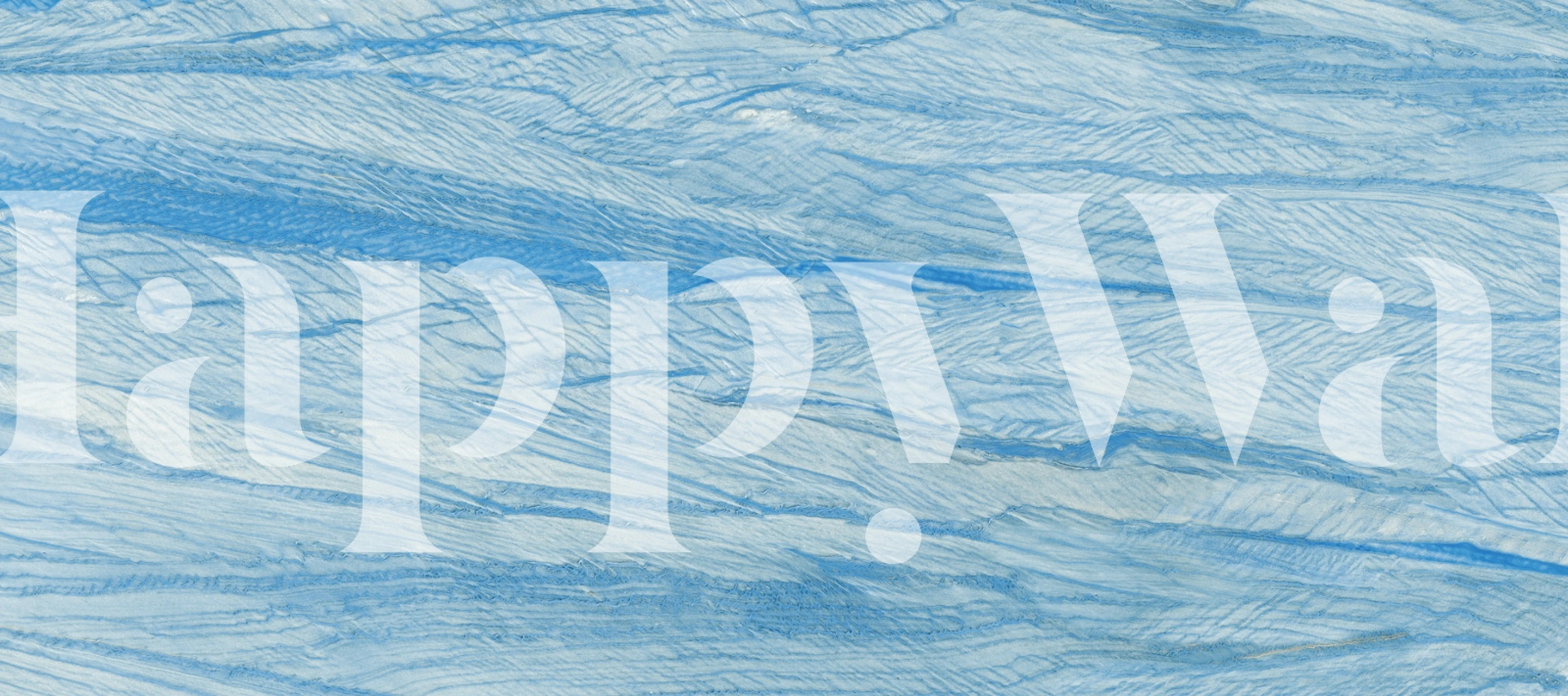 Luxury blue marble Tapete in einem Raum