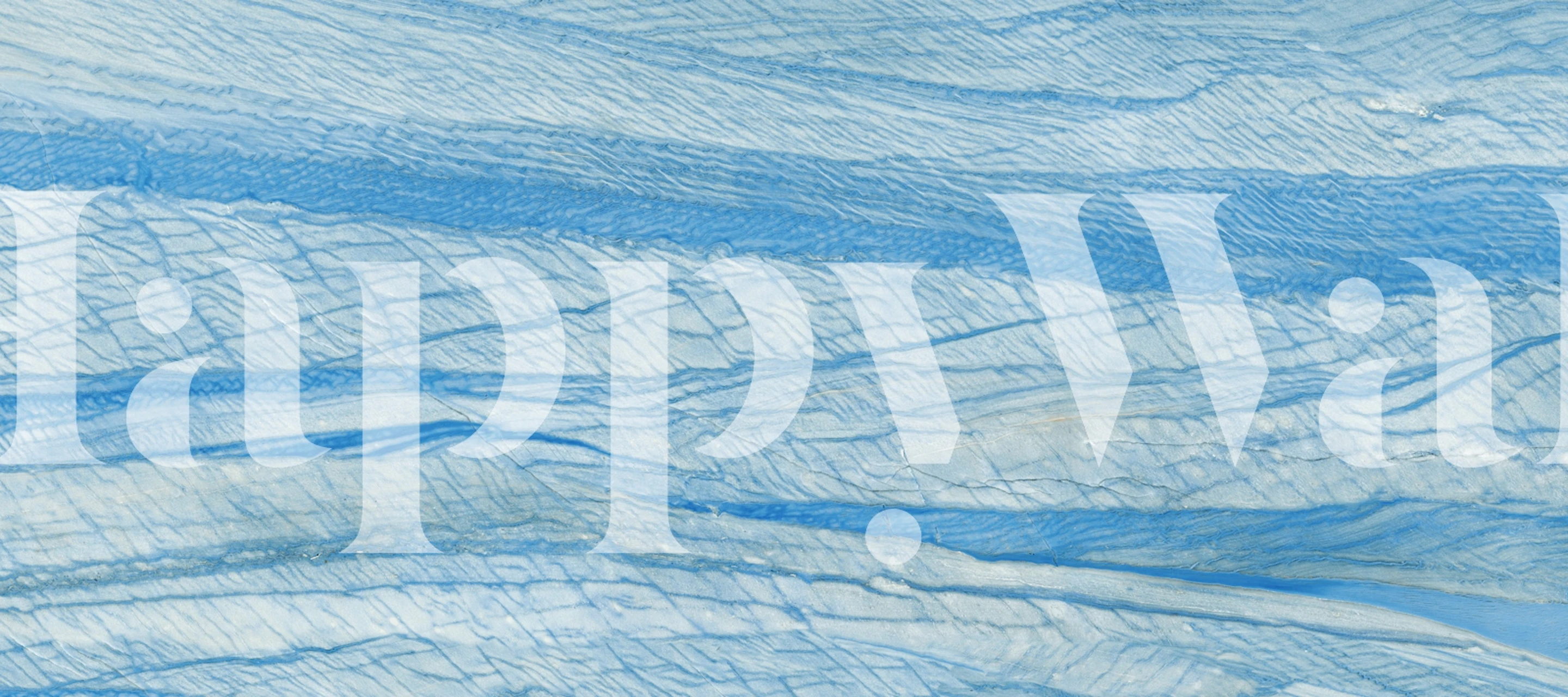 Blue marble wallpaper with textured azure patterns