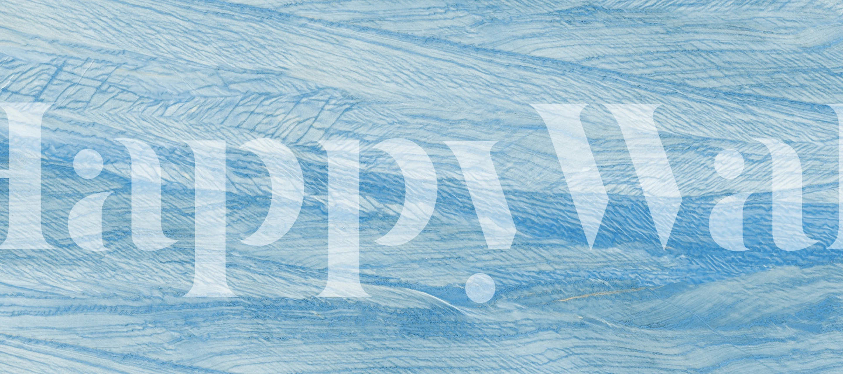 Cean blue marble texture wallpaper in a room