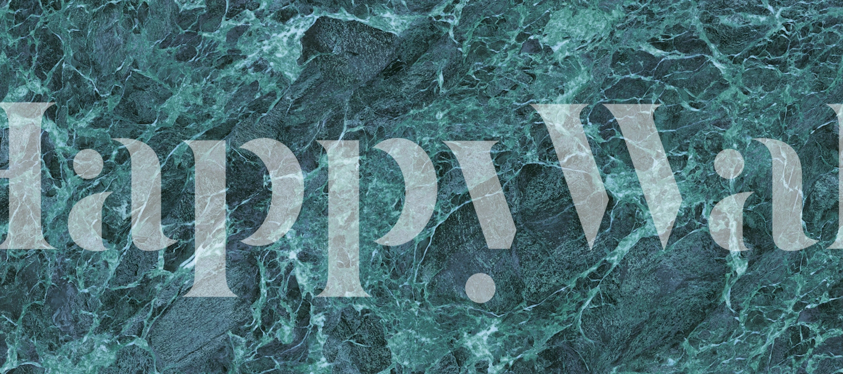 Dark green marble texture wallpaper with veining patterns