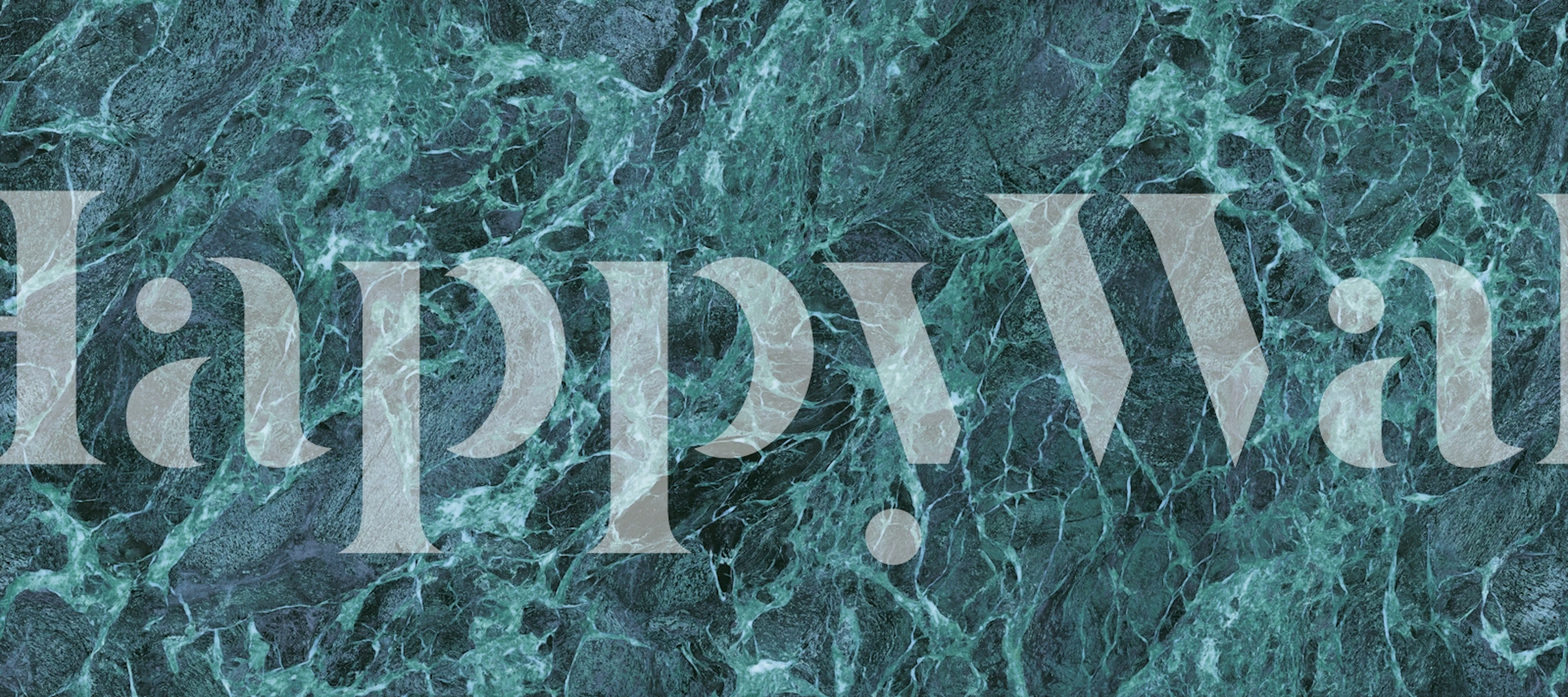 Green marble texture with dark and light veining wallpaper