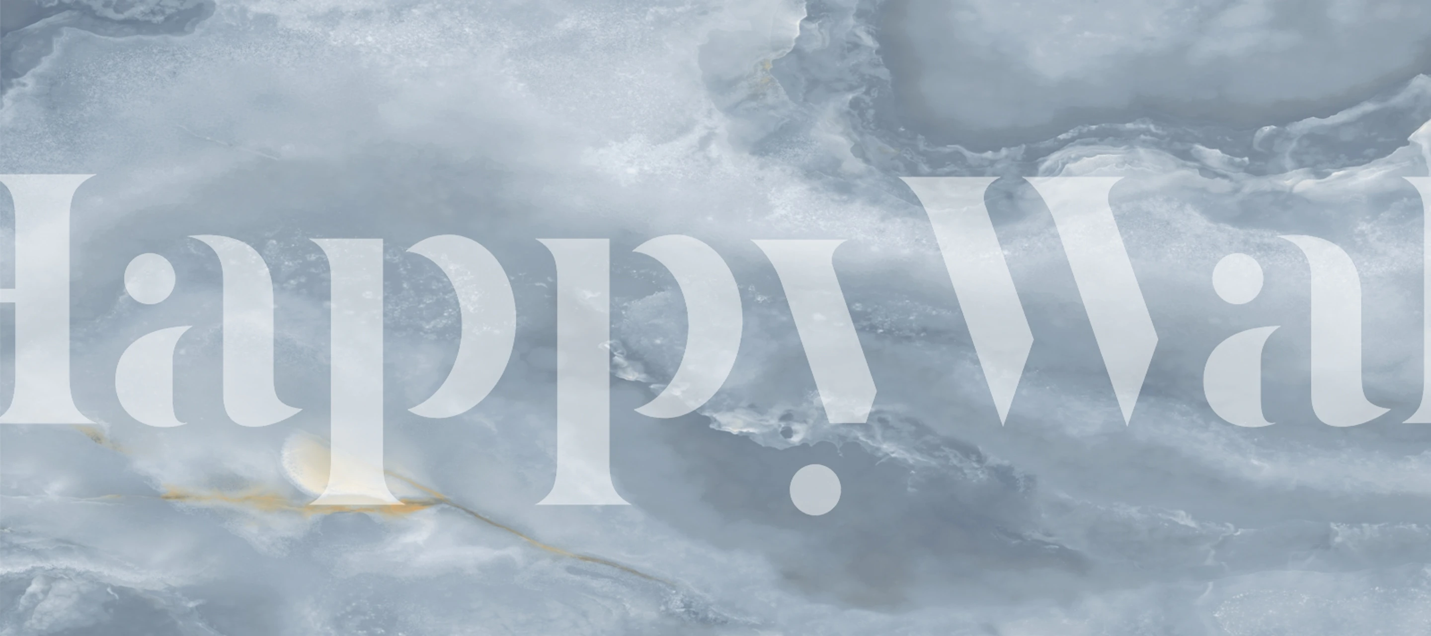 Light blue onyx wallpaper in a stylish room