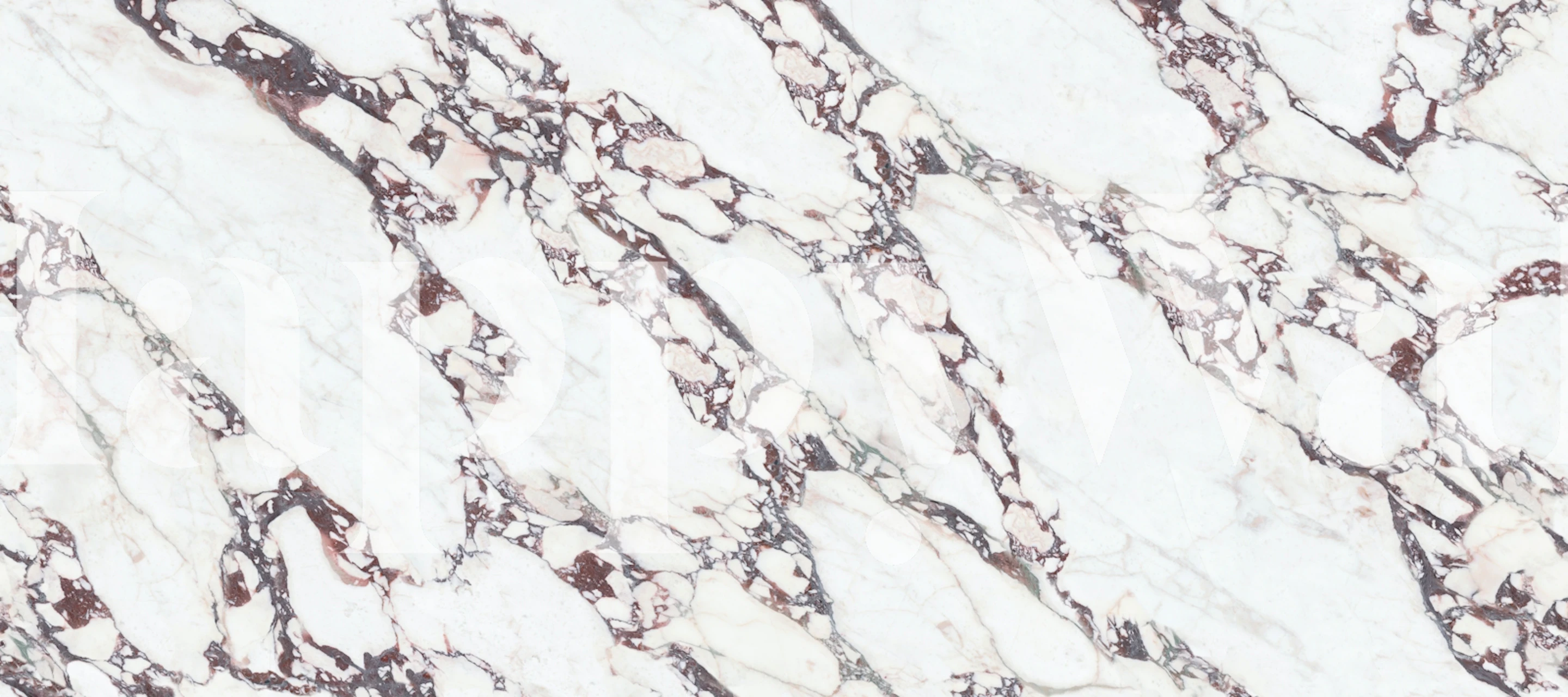 Papier peint Calacatta Viola Marble dans une pièce
