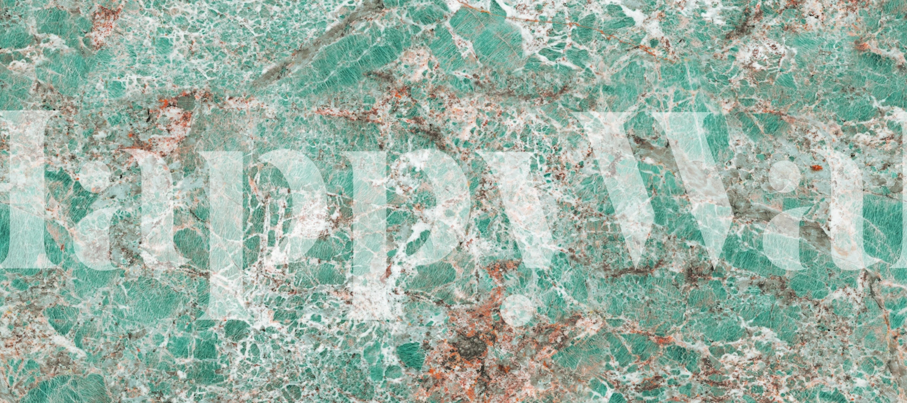 Papel de parede Amazonite Marble exibido em um ambiente
