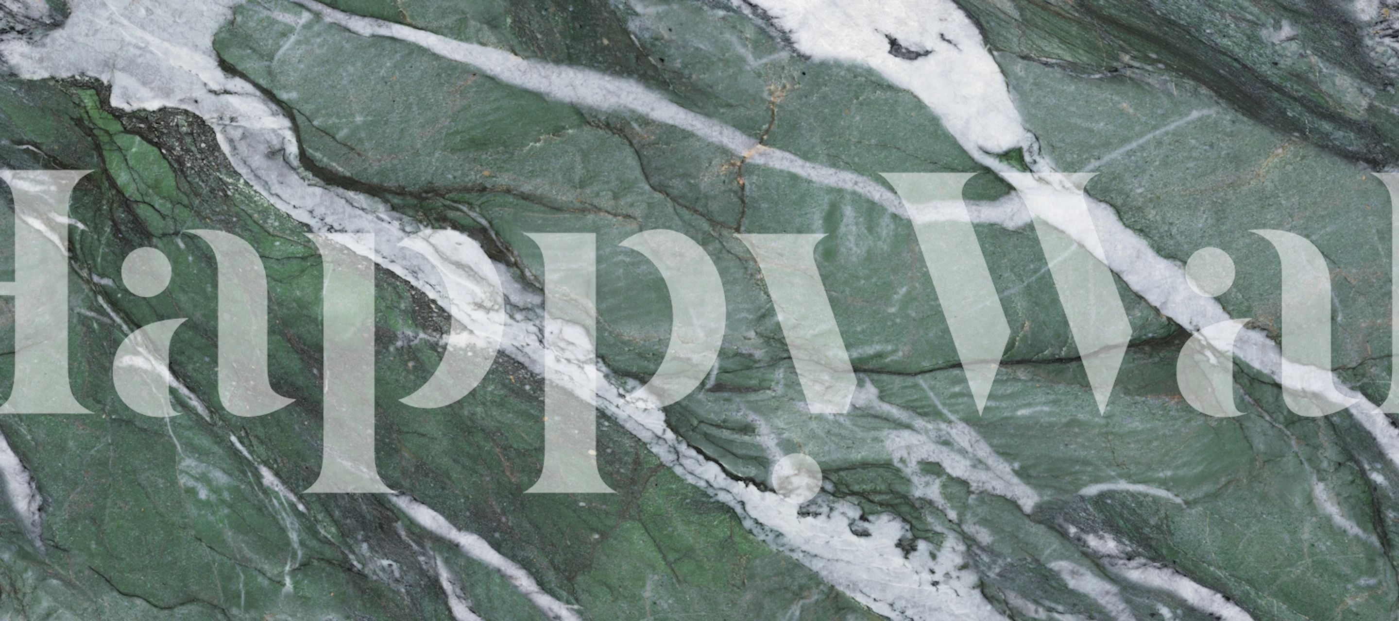 Dark Green Marble wallpaper in a room setting