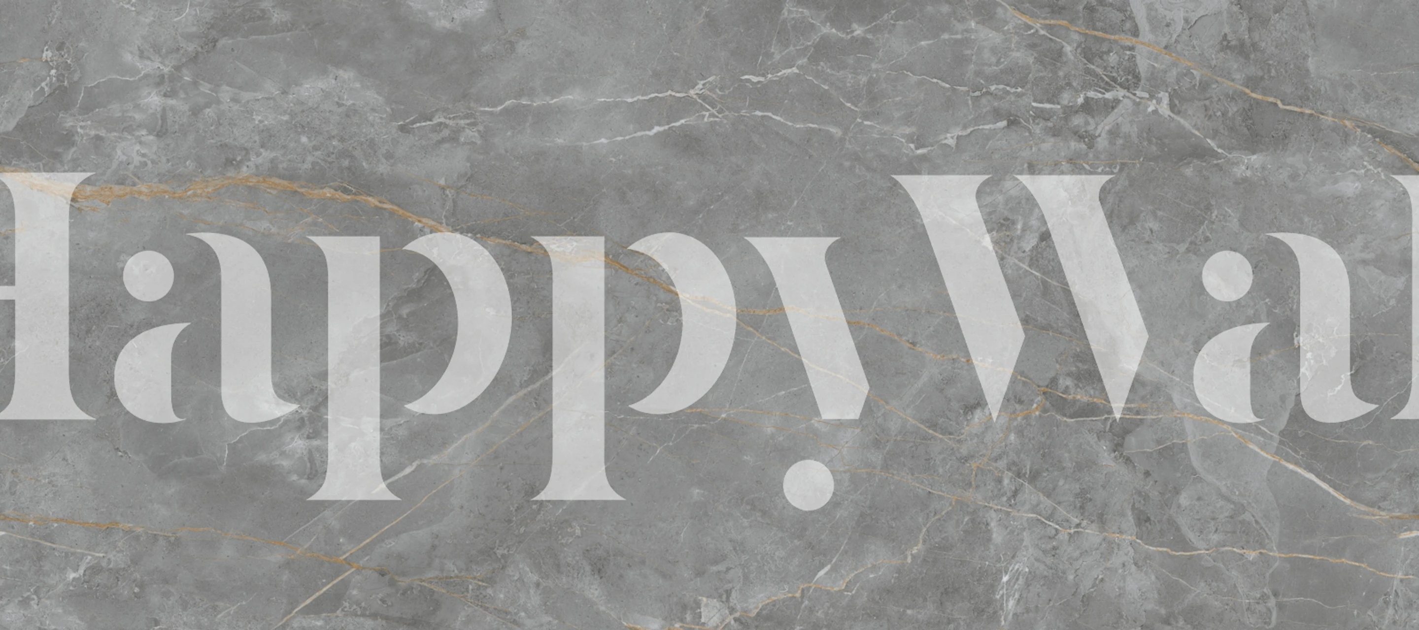 Papier peint Armani Grey Marble dans une pièce
