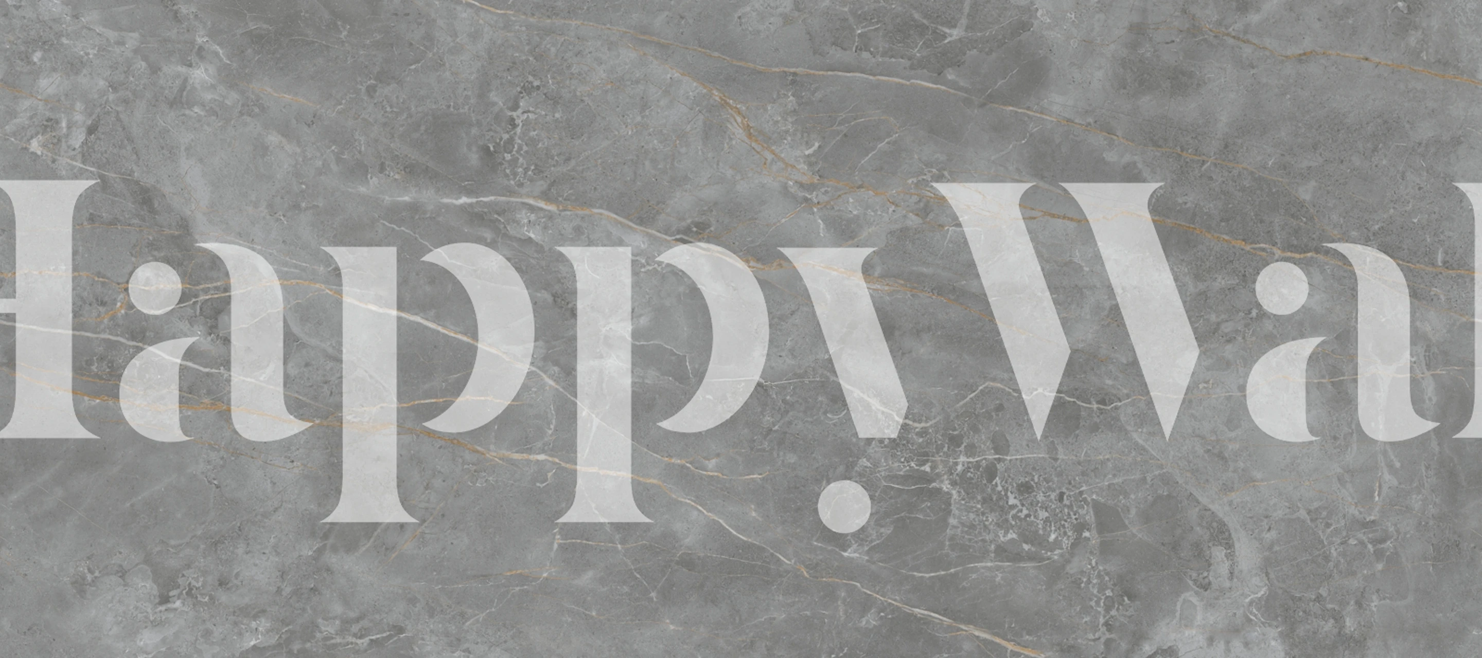 Tapeta Grey and Gold Marble v pokoji
