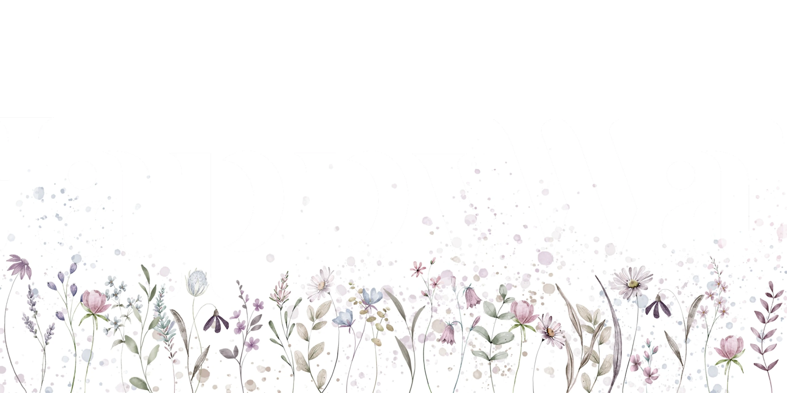 Floral wallpaper design in a room