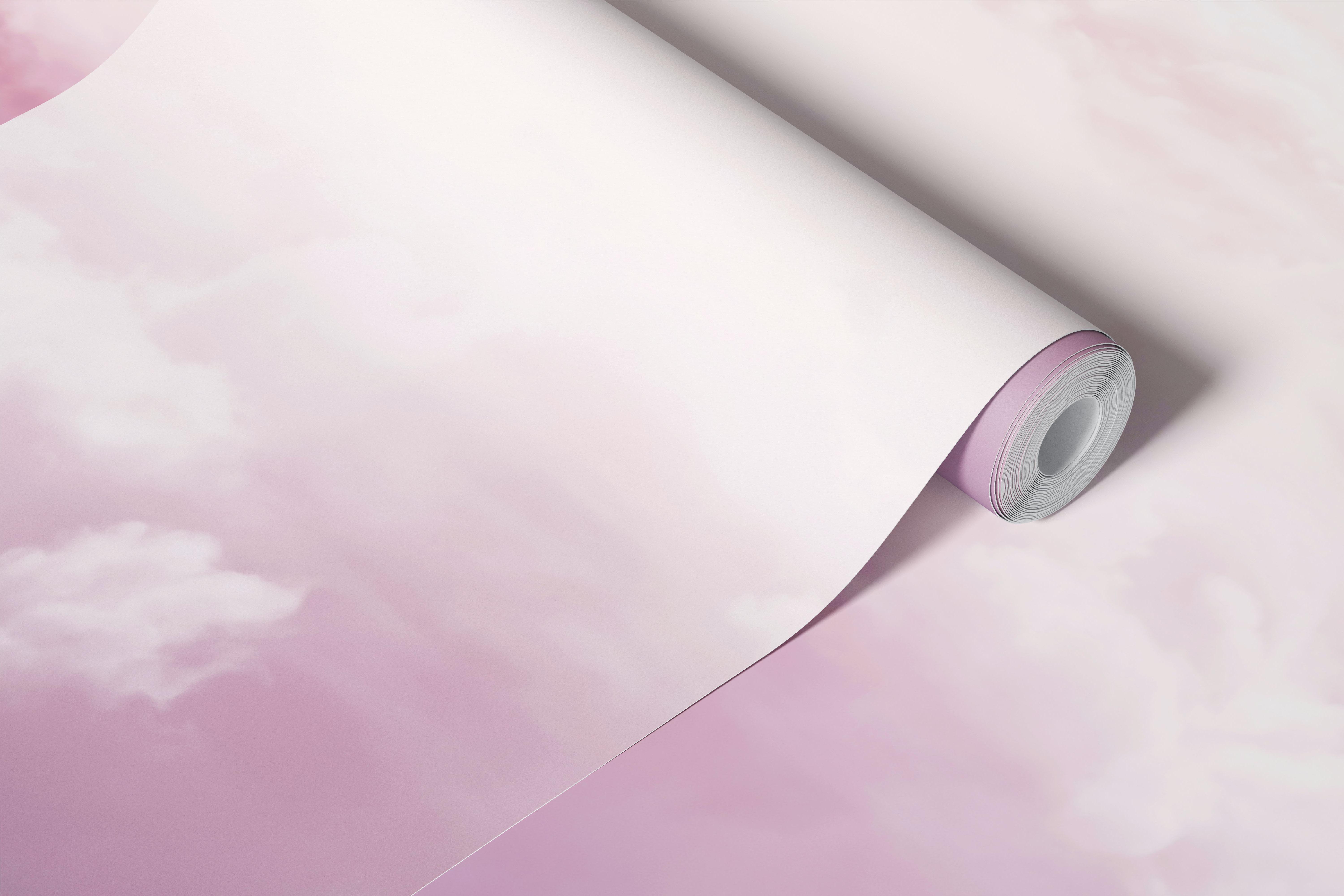 Tapeta pastelowe chmury w pokoju