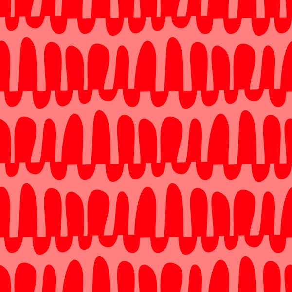 Wavy horizontal stripes pink red