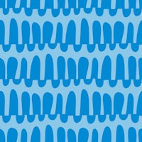 Wavy horizontal stripes monochrome blue papel de parede