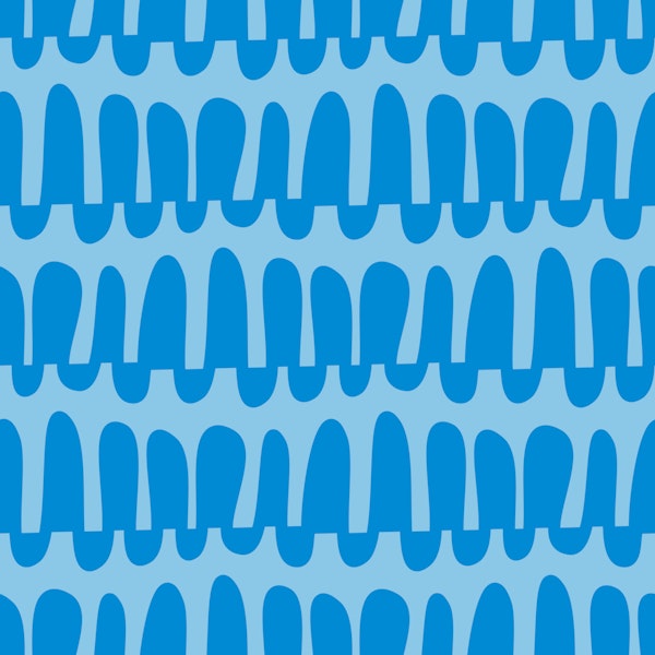 Wavy horizontal stripes monochrome blue
