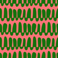 Wavy horizontal stripes pink green papel de parede