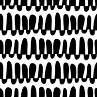 Wavy horizontal stripes black and white wallpaper