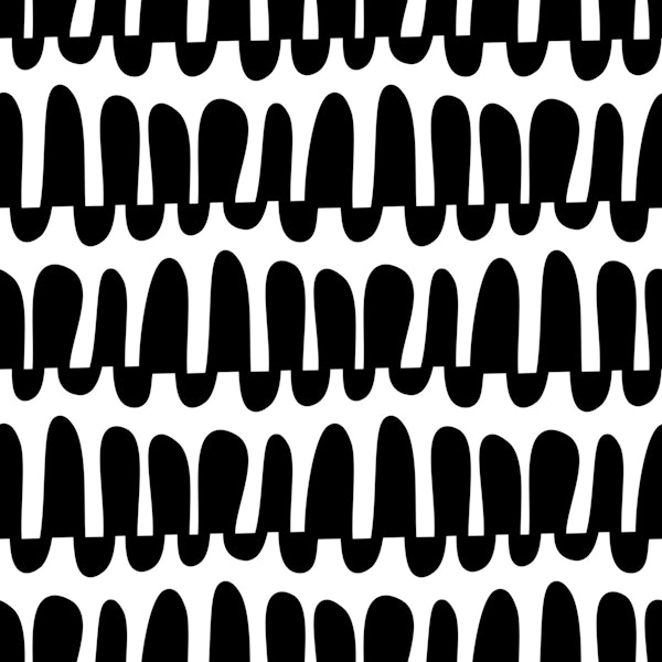 Wavy horizontal stripes black and white