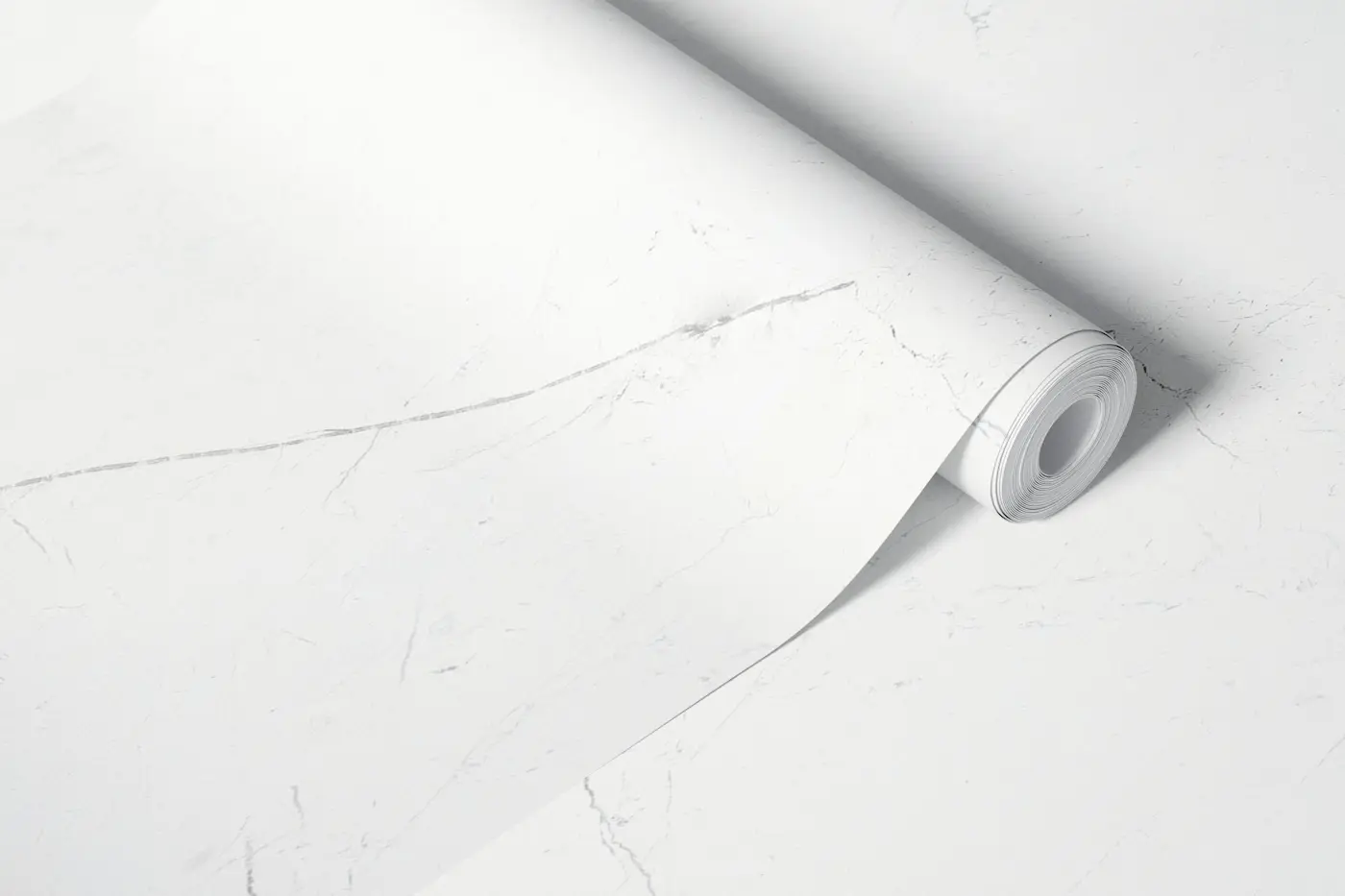 White Carrara Marble wallpaper roll