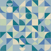 Blue and Green Harmony papiers peint
