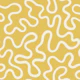 Abstract Doodle Lines - Mustard Yellow