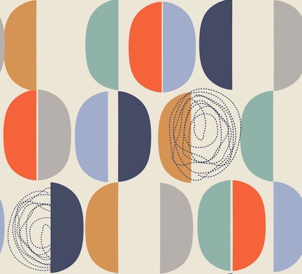 Geometric Evergreen Semi Circles