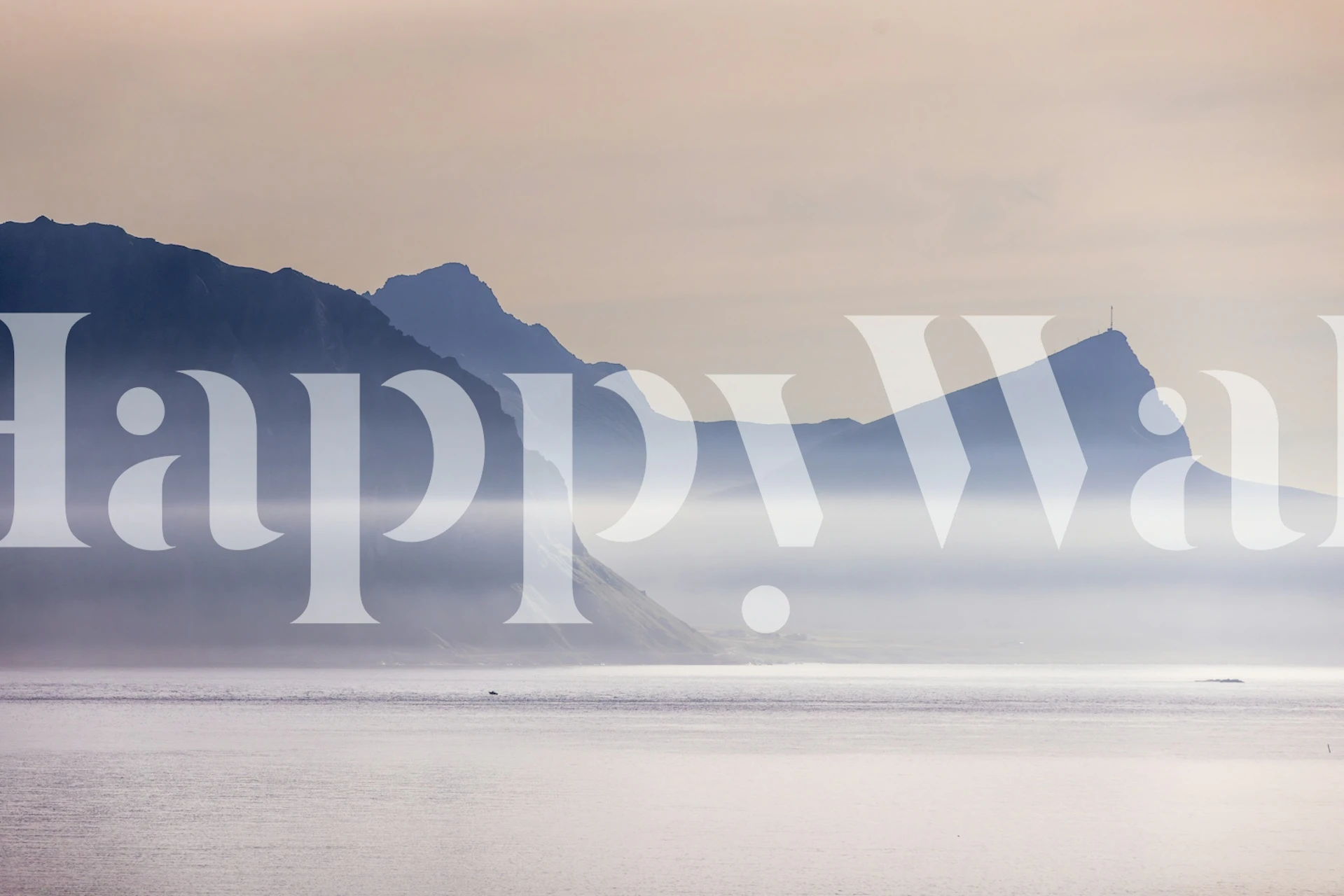 Tranquil Peaks Interlude wallpaper in a room