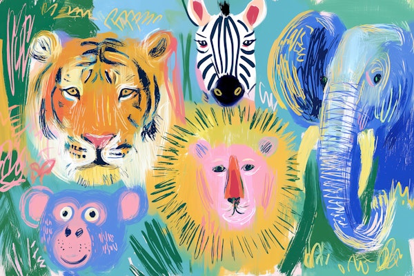 Arty Jungle Animals