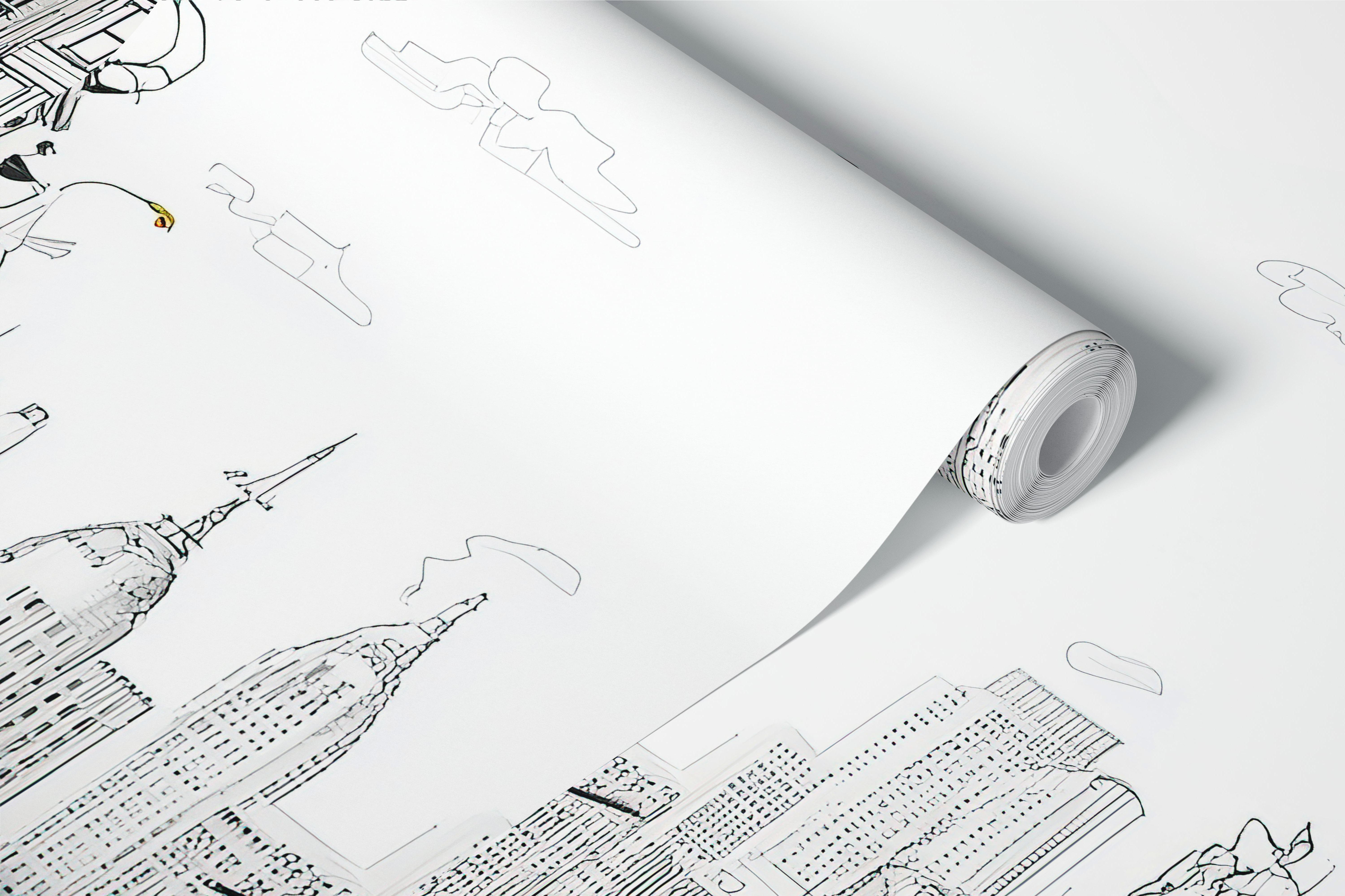 New York City street scene behang