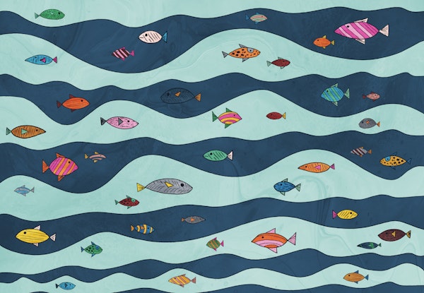 Midnight Tropical Fish Carnival