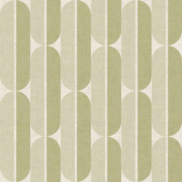 Mid Century Geometric - Pistachio Green