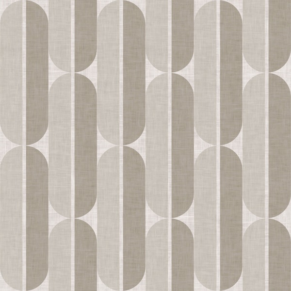 Mid Century Geometric - Light Brown