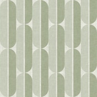 Mid Century Geometric - Grey Olive Green tapete