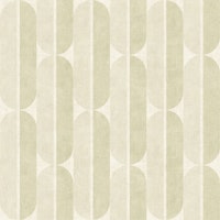 Mid Century Geometric - Antique Cream wallpaper