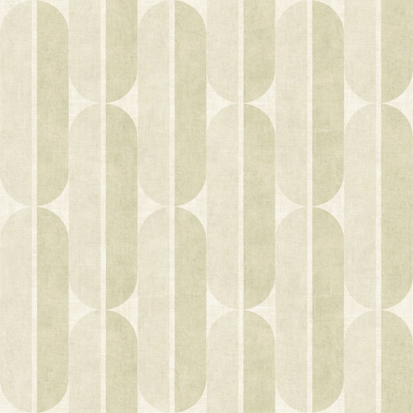 Mid Century Geometric - Antique Cream