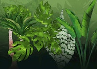 Tropical Jungle Garden tapetit