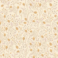 Wild Strawberry Beige Bloom tapete