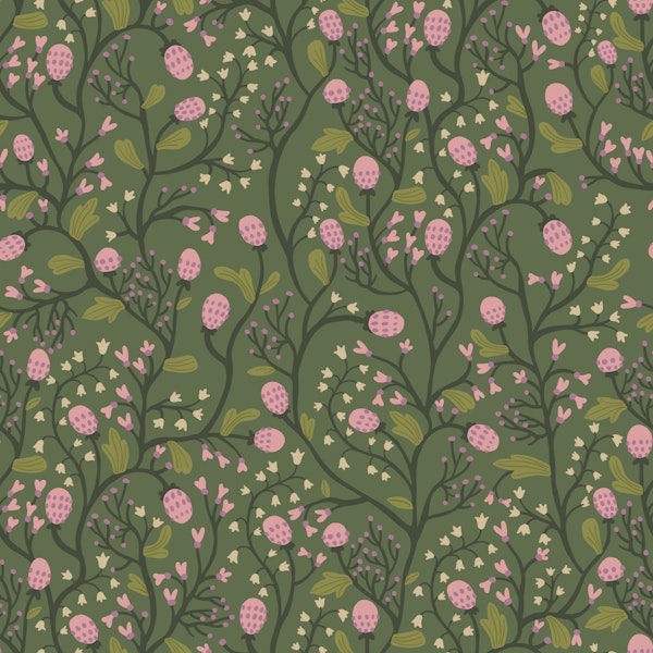 Wild Strawberry Forest Green