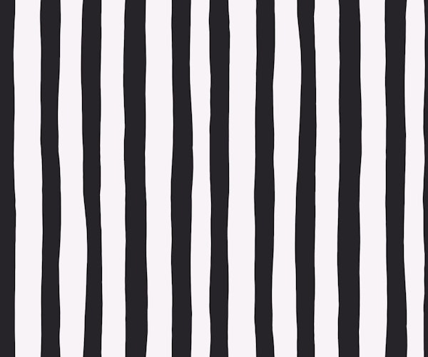 Gothic Black and White Wonky Stripes