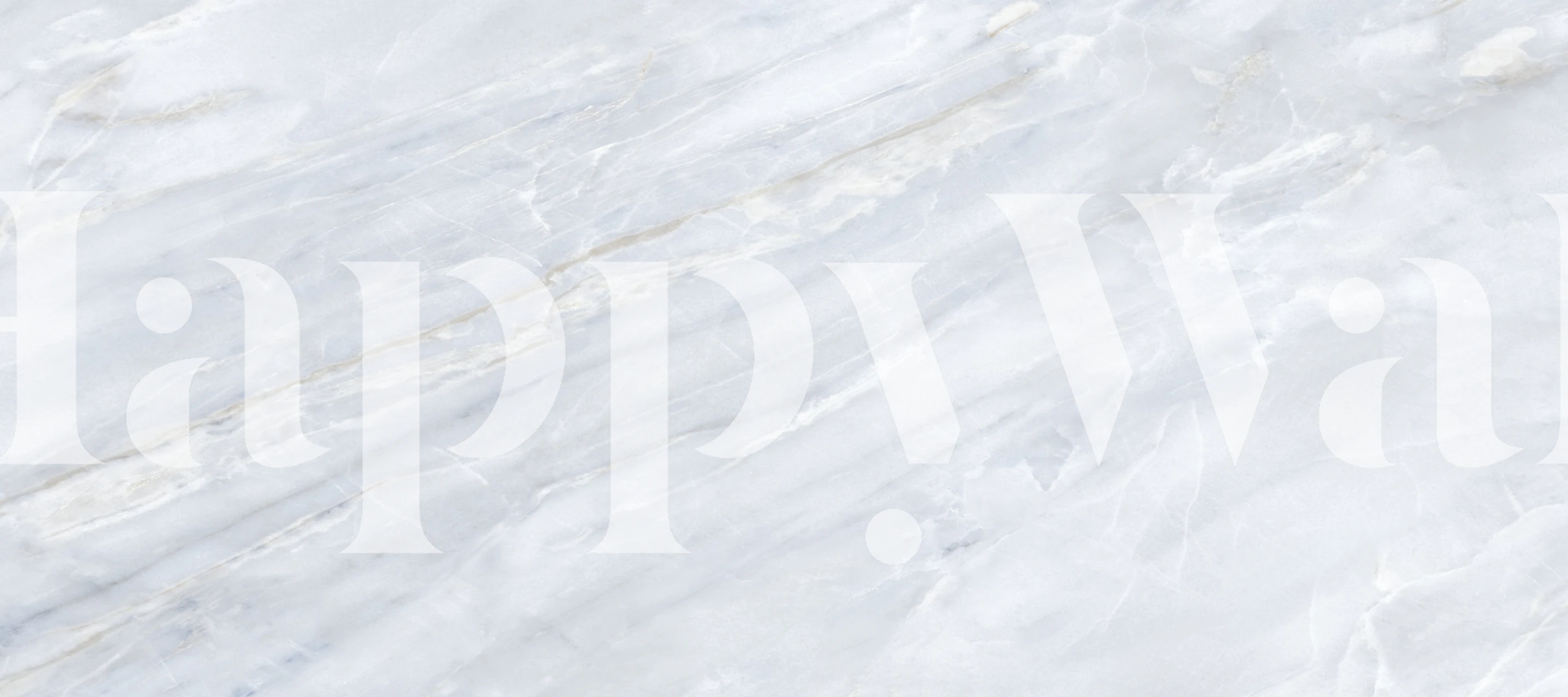 Smooth Marble Ocean behang in een kamer