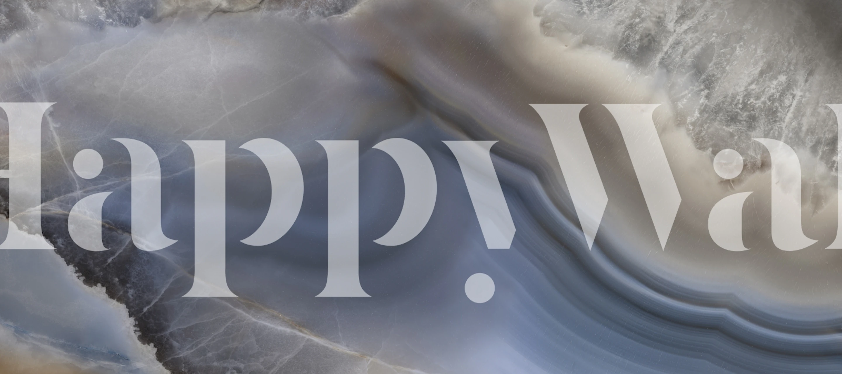 Ocean Wave Marble wallpaper in a room