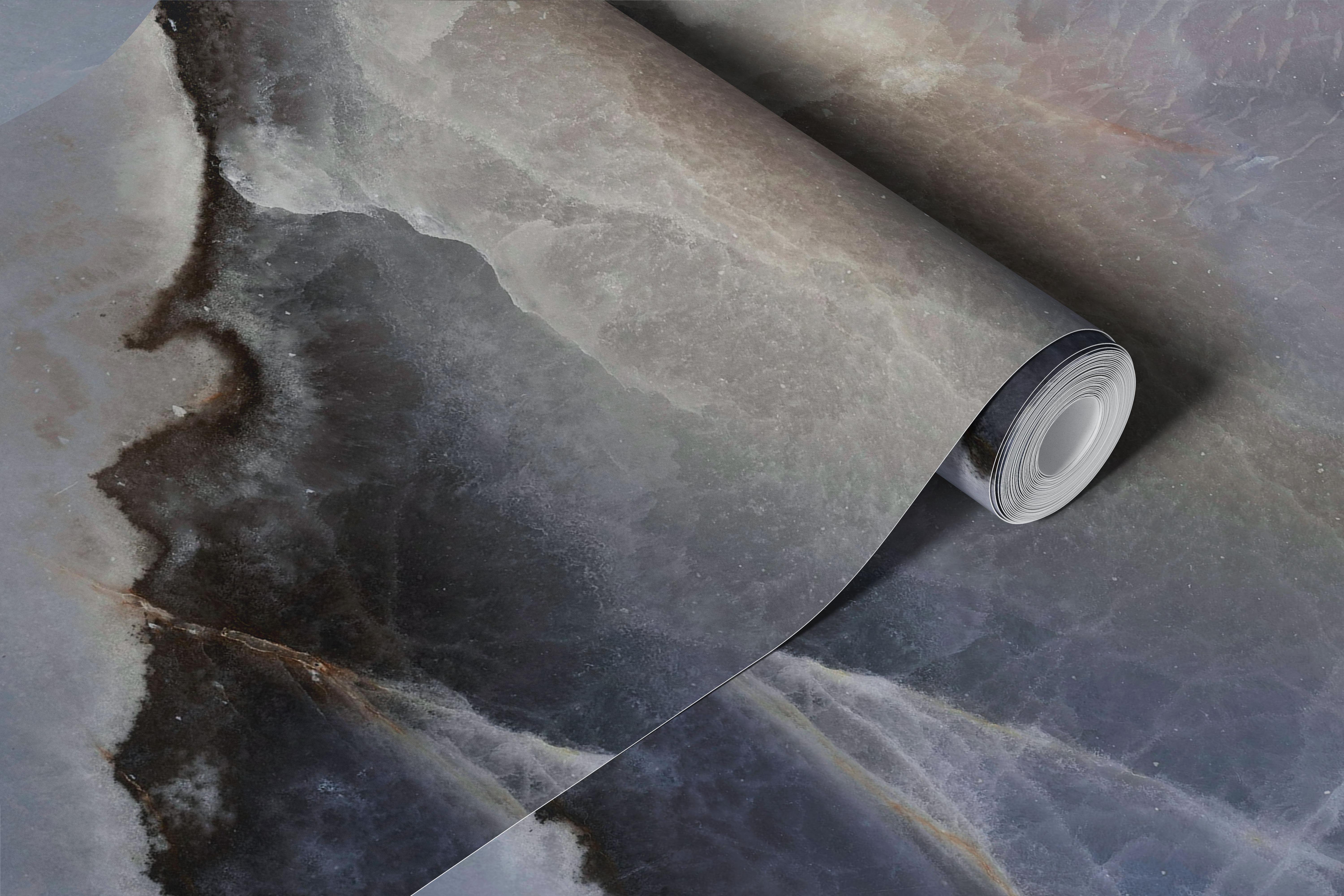 Smooth marble stone behang in een moderne setting