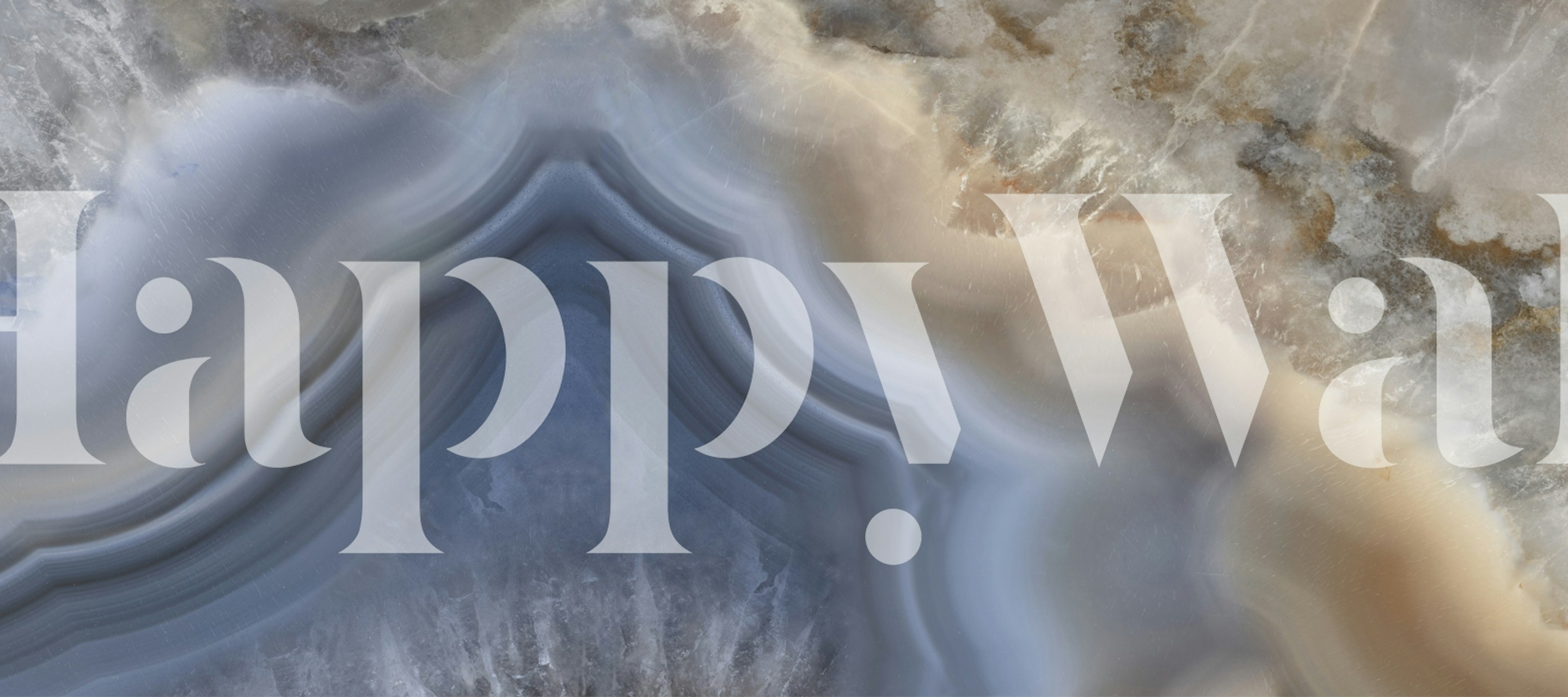 Blue natural marble wallpaper in a room