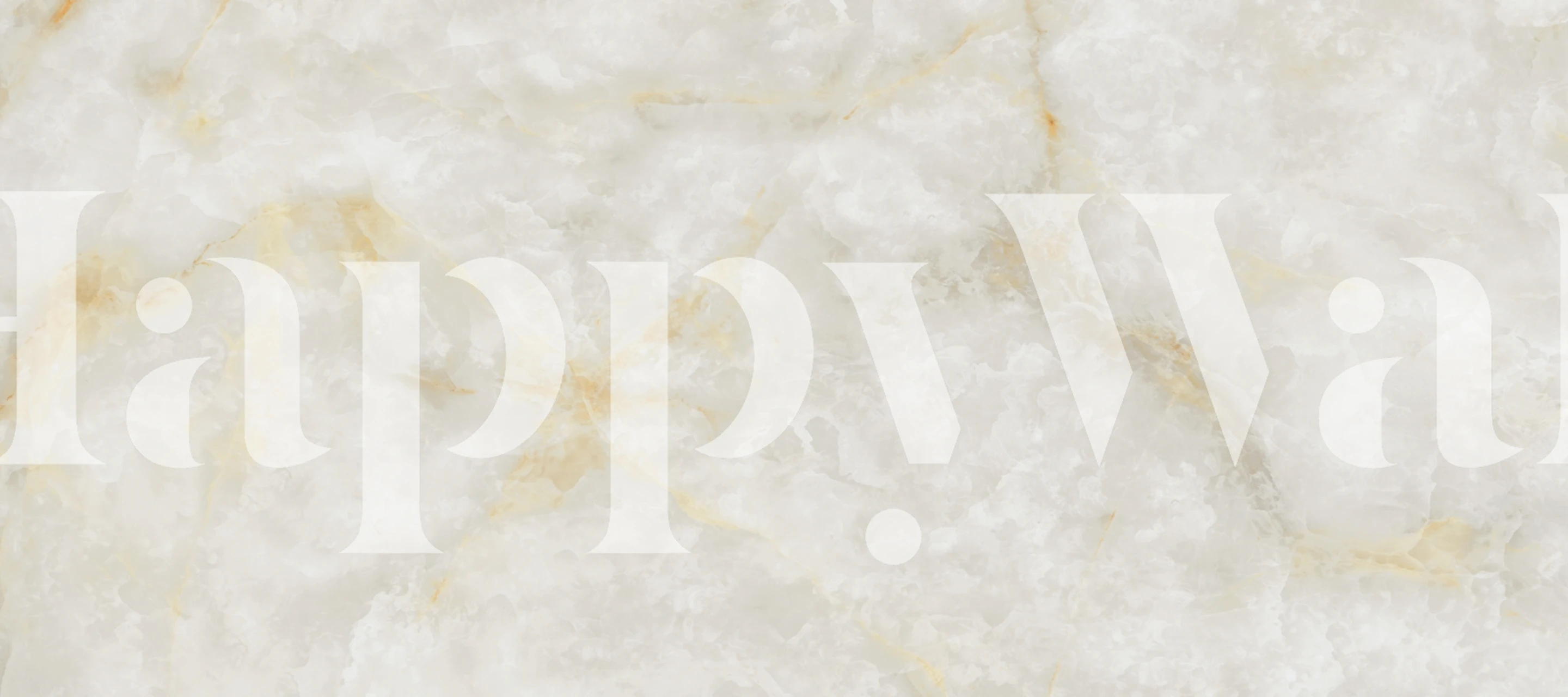 White marble wallpaper with gold veins and soft texture