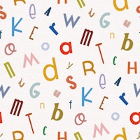 Colorful Letter Play Alphabet behang