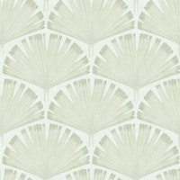 Fan Palm Botanical - Soft Linen tapet