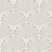 Fan Palm Botanical - Light Taupe tapet
