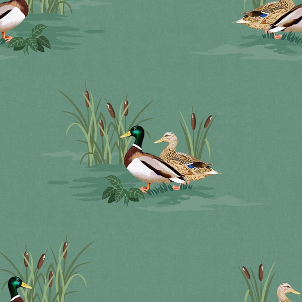 Country Ducks - Mid Green