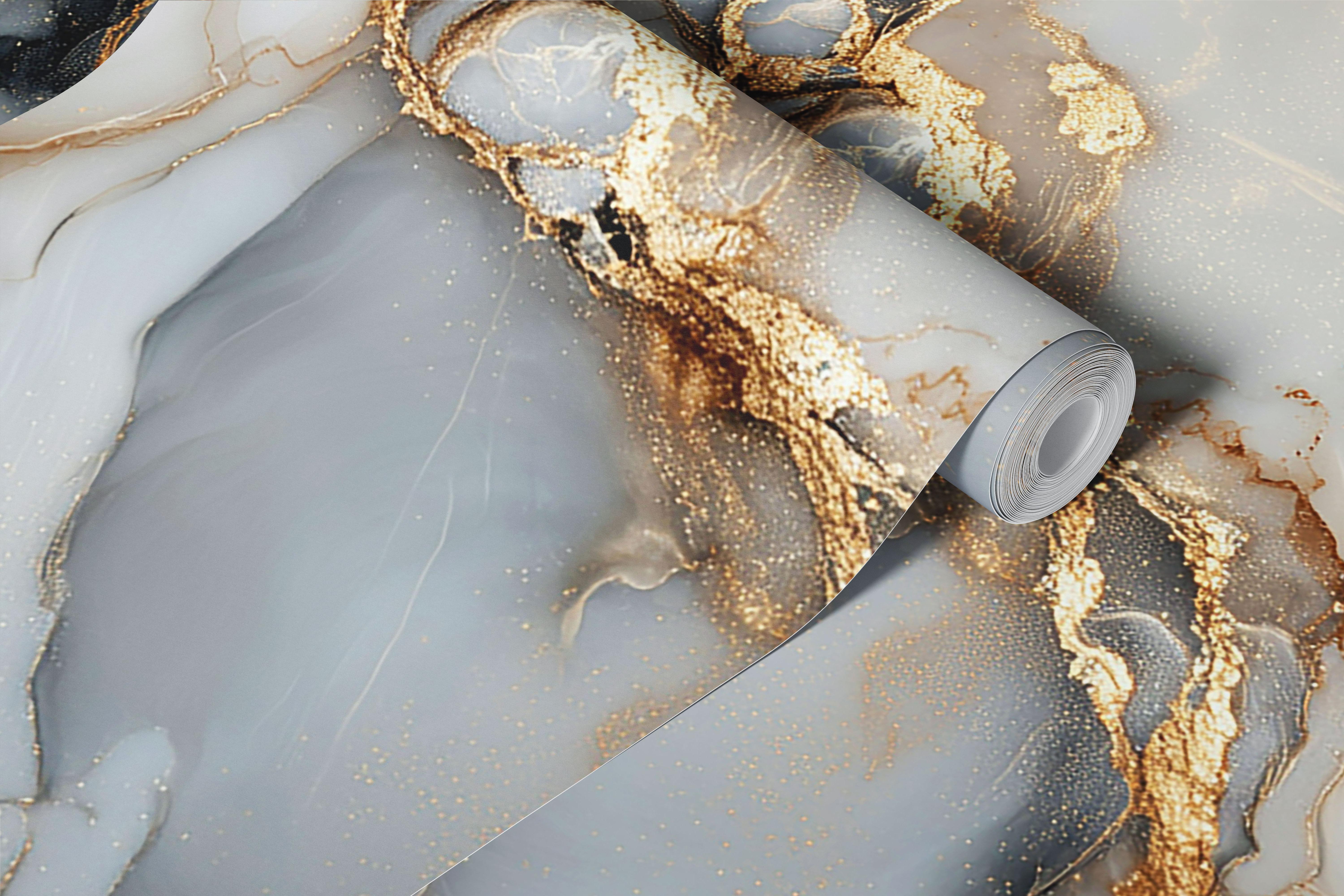 Golden Marble Dreamscape tapet i et rom