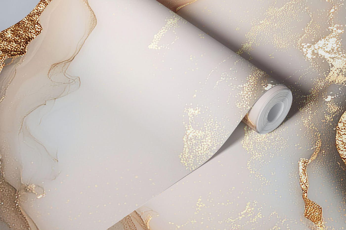 Marble Dreams in Gold wallpaper roll