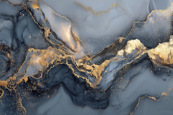 Dramatic Gold Marble